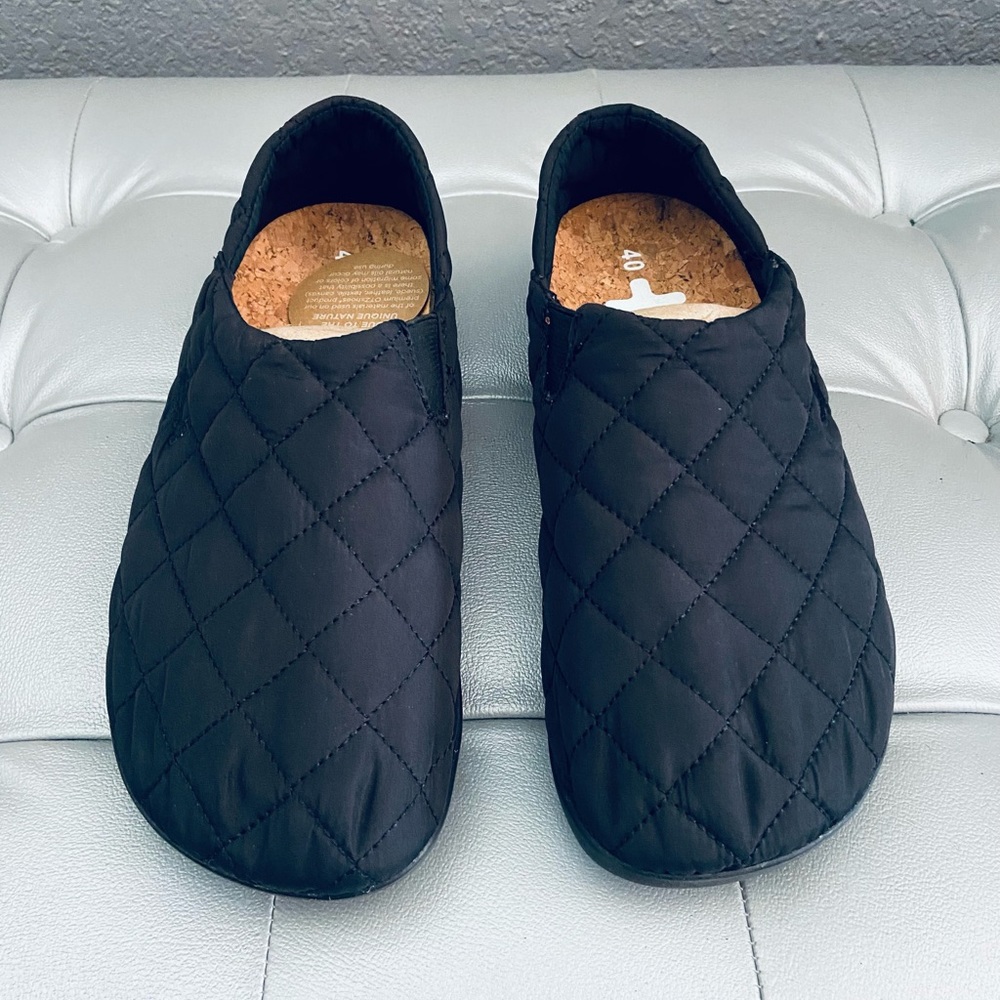 NEW! Otz Shoes Quilted Espadrilles in Anthracite Black - Picture 3 of 7